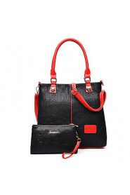 Women Casual / Office & Career / Shopping PU Tote White / Blue / Red / Black