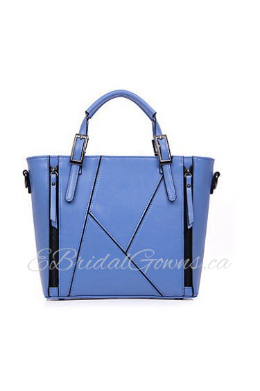 Women Formal / Casual / Office & Career / Shopping PU Tote Blue / Brown / Red