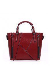 Women Formal / Casual / Office & Career / Shopping PU Tote Blue / Brown / Red