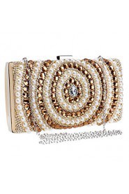 Women Acrylic Jewels Pearl Diamonds Evening Bag