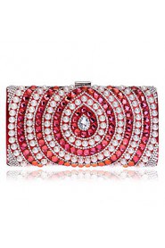 Women Acrylic Jewels Pearl Diamonds Evening Bag