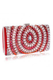 Women Acrylic Jewels Pearl Diamonds Evening Bag