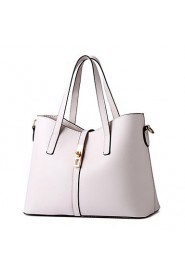 Women's Fashion Casual Vintage Solid PU Leather Messenger Shoulder Bag/Totes