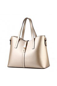 Women's Fashion Casual Vintage Solid PU Leather Messenger Shoulder Bag/Totes