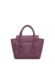 Women Formal / Office & Career Cowhide Tote Purple / Black