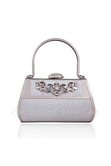 Handbag Faux Leather/Metal Evening Handbags/Bridal Purse With Crystal/ Rhinestone/Metal