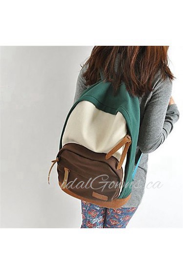 Women's Japanese And Kerean Fashion Canvas Casual Backpack