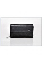 Fine Men's Nylon Genuine Leather Clutch Bag Wallets