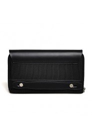 Fine Men's Nylon Genuine Leather Clutch Bag Wallets