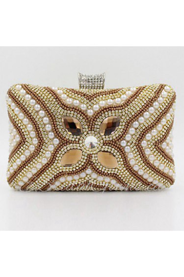 Women Metal Minaudiere Clutch / Evening Bag Gold / Silver / Black