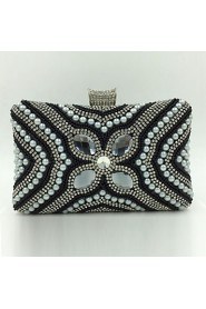 Women Metal Minaudiere Clutch / Evening Bag Gold / Silver / Black