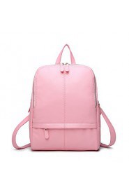 Women PU Bucket Backpack Pink / Blue / Black / Burgundy