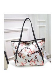 Women PU Shopper Tote White / Pink / Blue / Yellow / Black