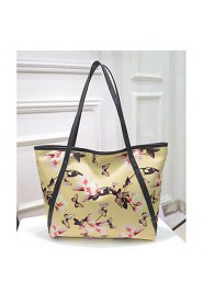 Women PU Shopper Tote White / Pink / Blue / Yellow / Black