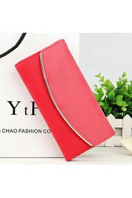 ZX Women PU Multifunction Useful Checkbook Wallet Card & ID Holder Clutch