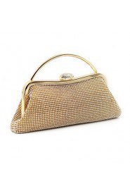 Women Satin Minaudiere Clutch / Evening Bag Gold / Silver / Black