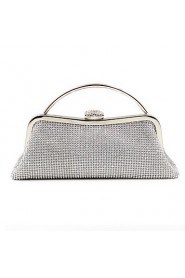 Women Satin Minaudiere Clutch / Evening Bag Gold / Silver / Black