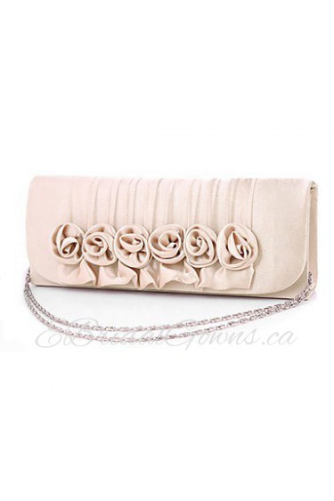 Women Satin Minaudiere Clutch / Evening Bag Beige / Red / Gray