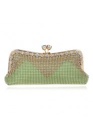 Women Metal Baguette Evening Bag