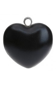 Women Heart shape Color Matching Diamonds Evening Bag