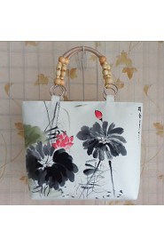 Fashion Women Hand Painting Canvas Casual / Outdoor / Shopping Shoulder Bag