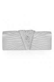 Satin With Imitation Pearl Clutch/Evening Bag (More Colors)