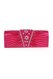 Satin With Imitation Pearl Clutch/Evening Bag (More Colors)