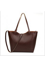 Women Formal / Event/Party Sheepskin Tote Brown / Black