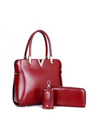 Women Formal / Casual / Office & Career / Shopping PU Tote Blue / Brown / Red / Black