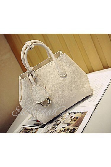 Women Casual PU Tote White / Pink / Orange / Gray / Black