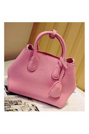 Women Casual PU Tote White / Pink / Orange / Gray / Black