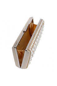 Women Elegant High grade Pearl Diamonds Evening Bag