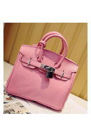 Women Casual PVC Tote White / Pink / Orange / Red / Black