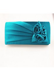 Women's Rose Silk Evening Bag Sapphire Blue Red Green