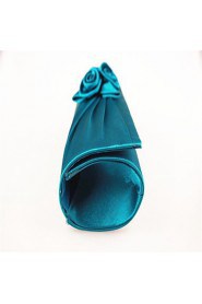 Women's Rose Silk Evening Bag Sapphire Blue Red Green