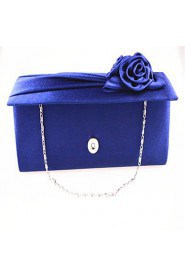 Women's Rose Silk Evening Bag Sapphire Blue Red Green