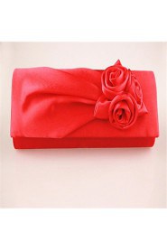 Women's Rose Silk Evening Bag Sapphire Blue Red Green