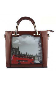 Women Formal / Event/Party Cowhide Tote Blue / Brown / Red / Black