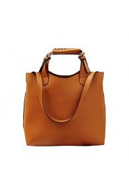 Women Casual / Office & Career / Shopping PU Tote Brown / Red