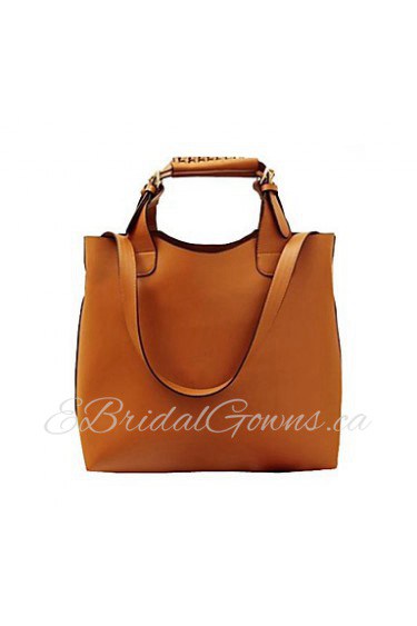 Women Casual / Office & Career / Shopping PU Tote Brown / Red