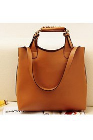 Women Casual / Office & Career / Shopping PU Tote Brown / Red