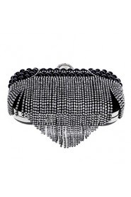 Women Tassel Pearl Diamonds Evening Bag