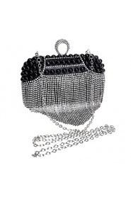 Women Tassel Pearl Diamonds Evening Bag