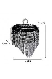 Women Tassel Pearl Diamonds Evening Bag