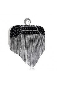 Women Tassel Pearl Diamonds Evening Bag