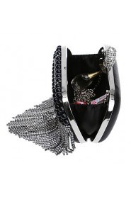 Women Tassel Pearl Diamonds Evening Bag