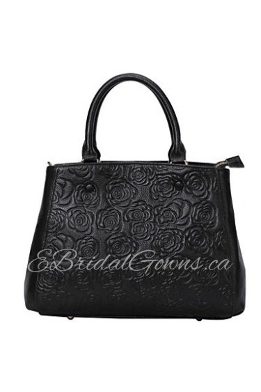 Best Seller Flower Pattern Embossing Vintage Tote Bag