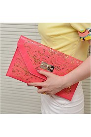 Vintage Fluorescence Envelope Cut Out Clutch