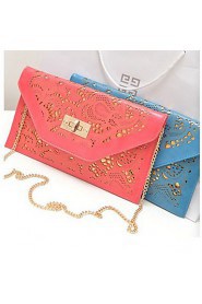 Vintage Fluorescence Envelope Cut Out Clutch