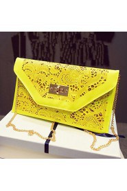 Vintage Fluorescence Envelope Cut Out Clutch